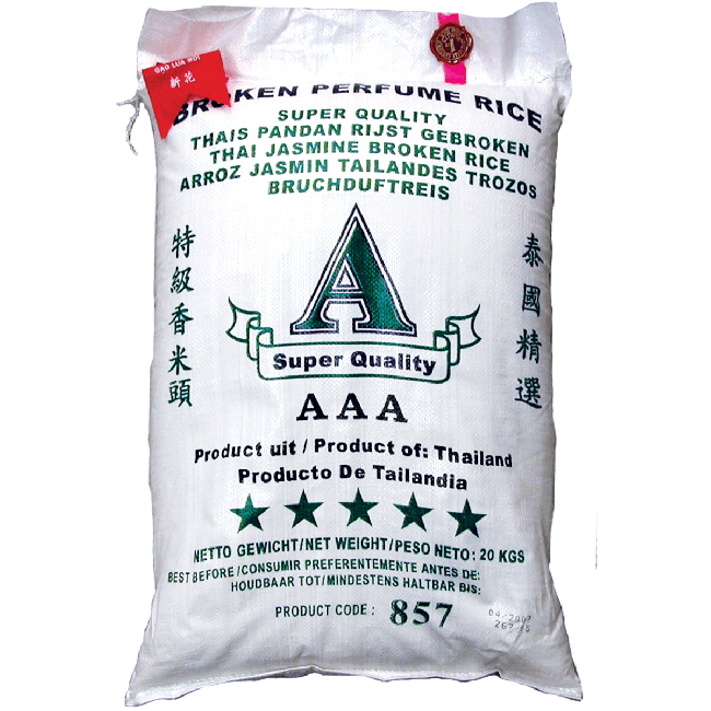 A Brand Thaise Pandan Rijst Gebroken 20kg