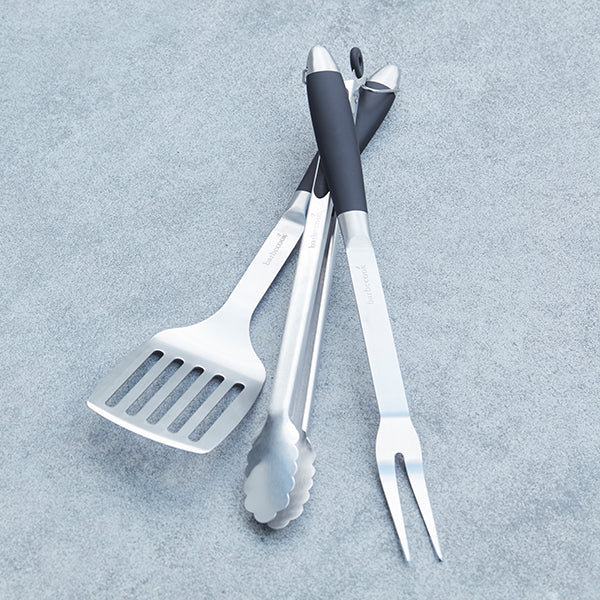 Set 3 ustensiles barbecue inox Barbecook
