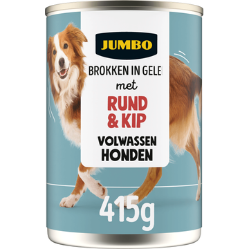 Jumbo Brokken in Gelei met Rund & Kip 415 g