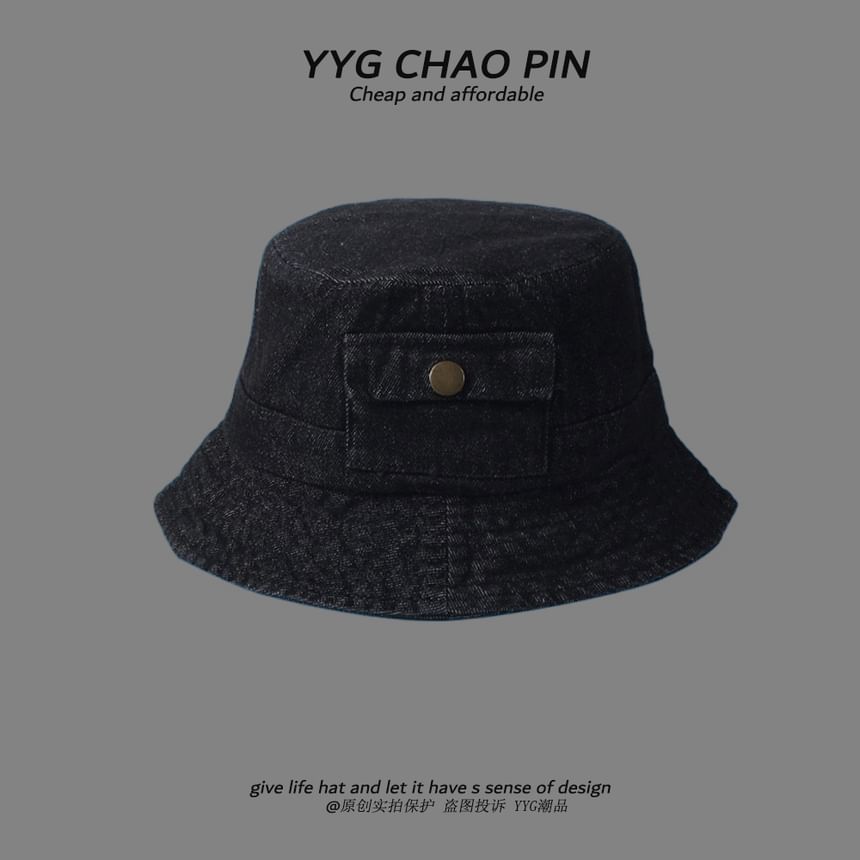 Alpha Kiss - Denim Bucket Hat