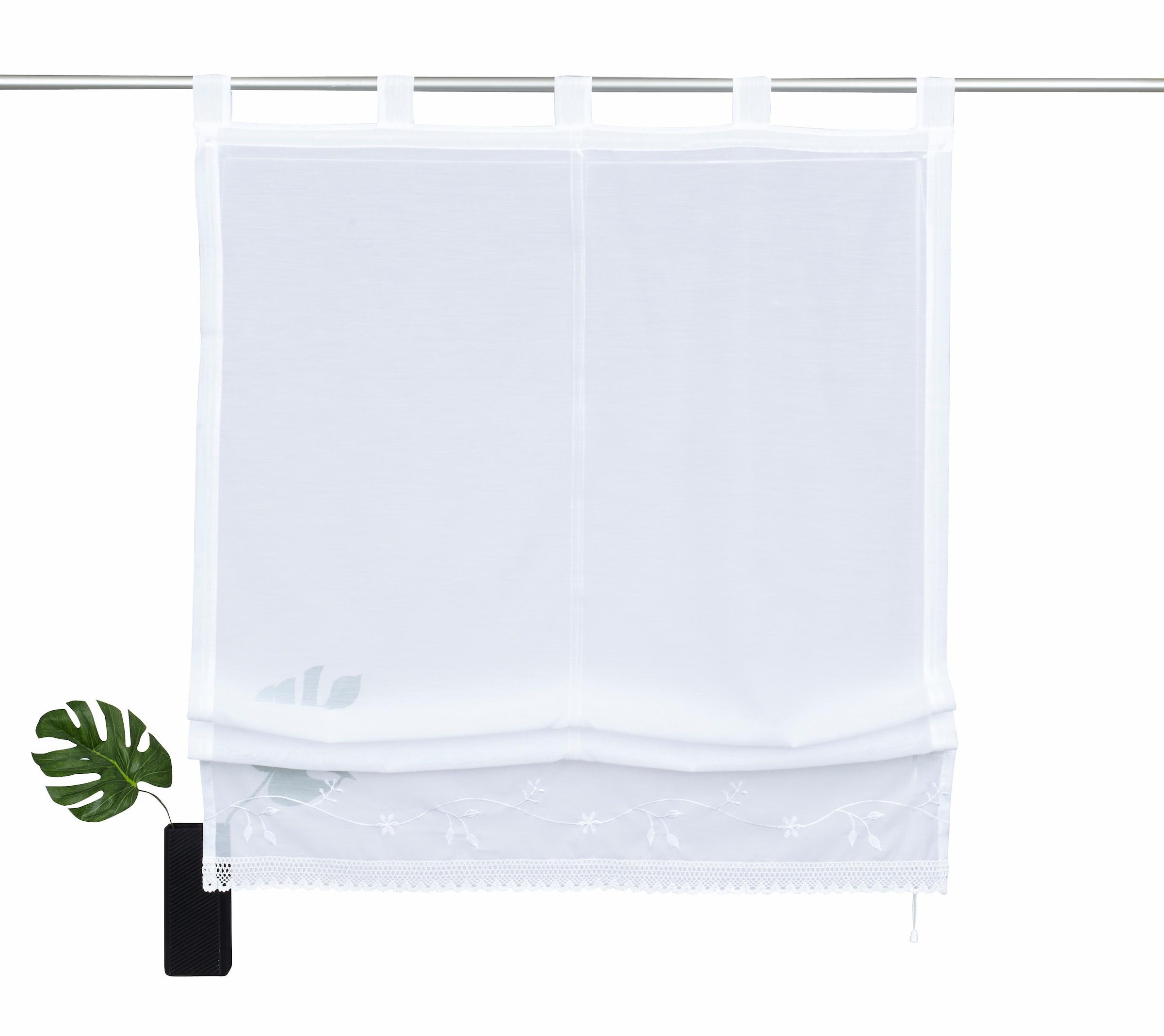 my home Raffrollo »Idaho« mit Schlaufen Transparent, Voile, Polyester