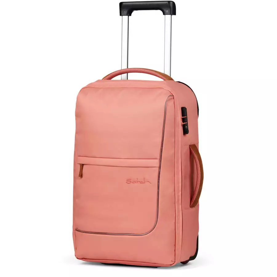 Satch Flow - 2-Rollen Kabinentrolley S 54 cm pure coral