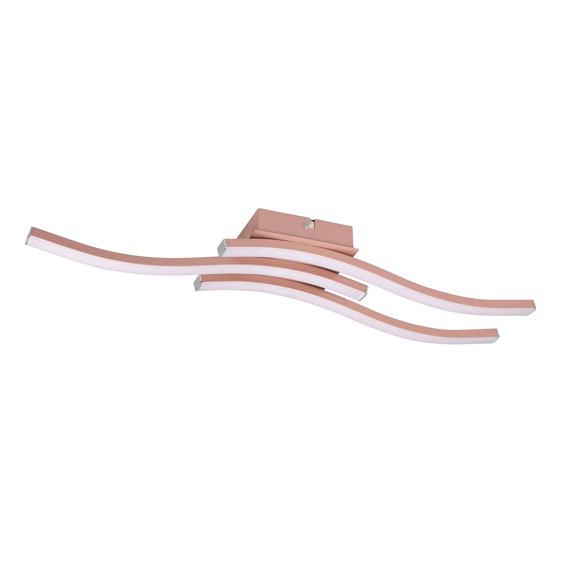 LED-Deckenleuchte - rosegold - 56 cm - 3-flammig