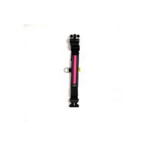Coleira rosa com luzes LED para animais de estimação