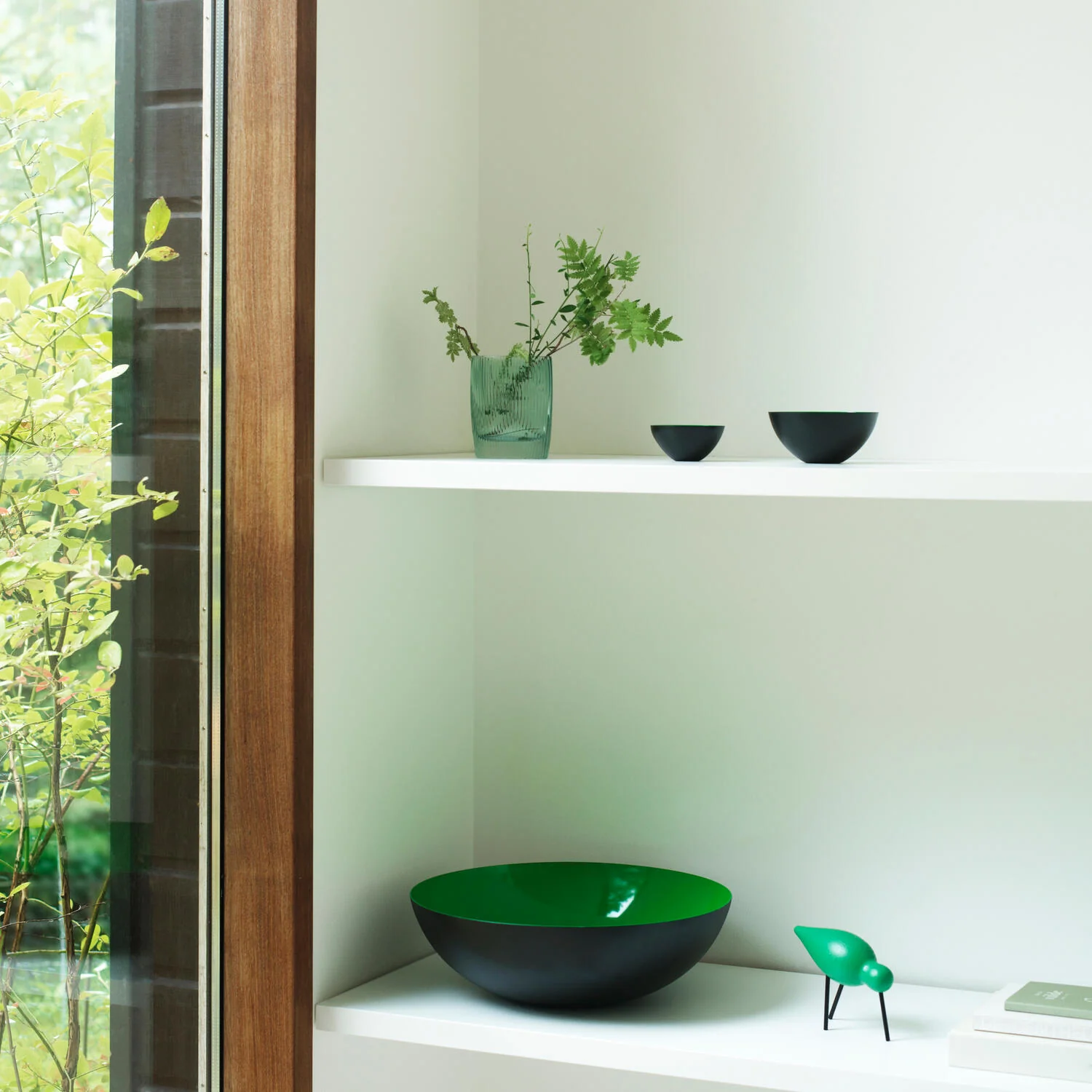 Normann Copenhagen  Krenit skål, grøn - Ø38 cm.