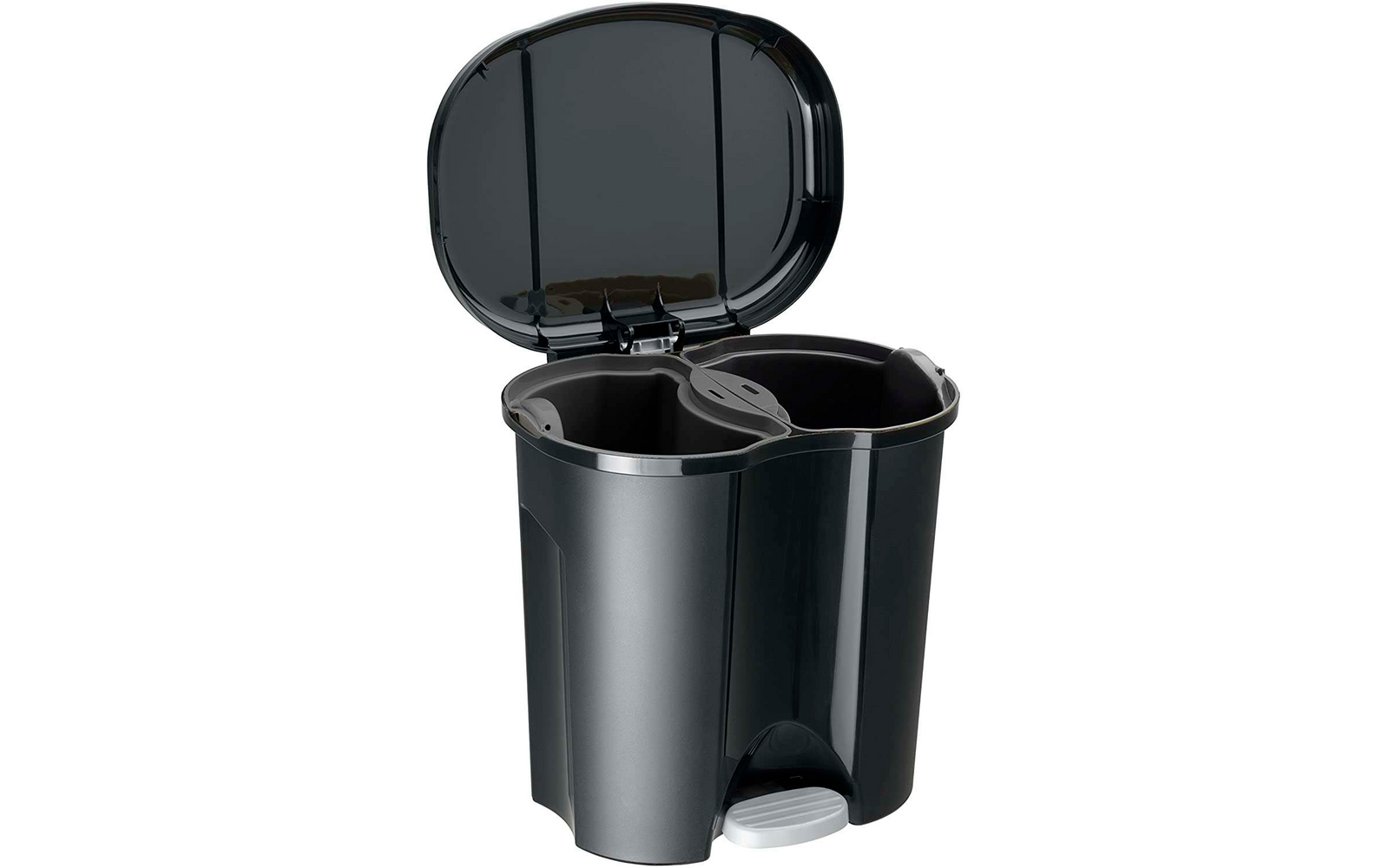Rotho Abfalleimer Duo mit Trennsystem 2 x 10 Liter