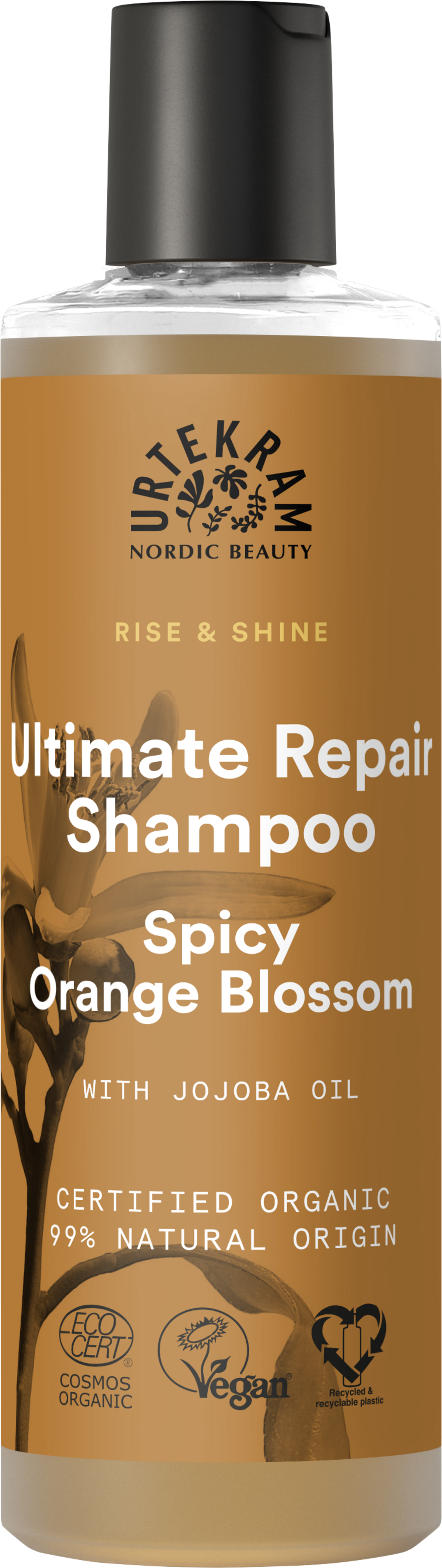 URTEKRAM  Spicy Orange Blossom Ultimate Repair Shampoo, 250 ml