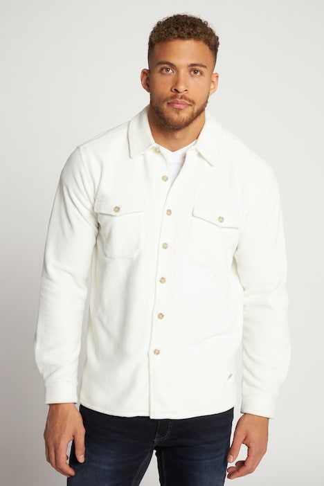 Hemd, Overshirt, Langarm, Fleece