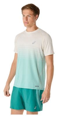 Maillot manches courtes Asics Seamless Beige/Vert Homme