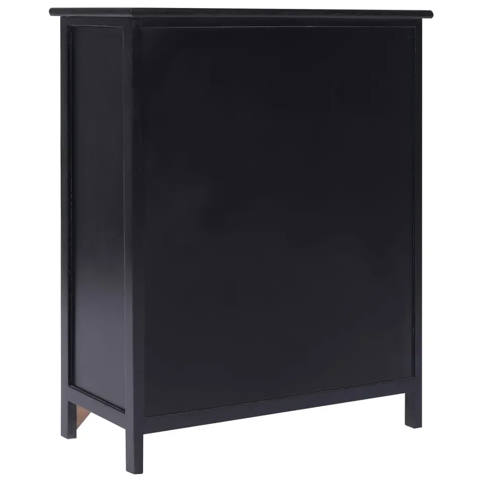 vidaXL - Dresoir - Zwart - Hout