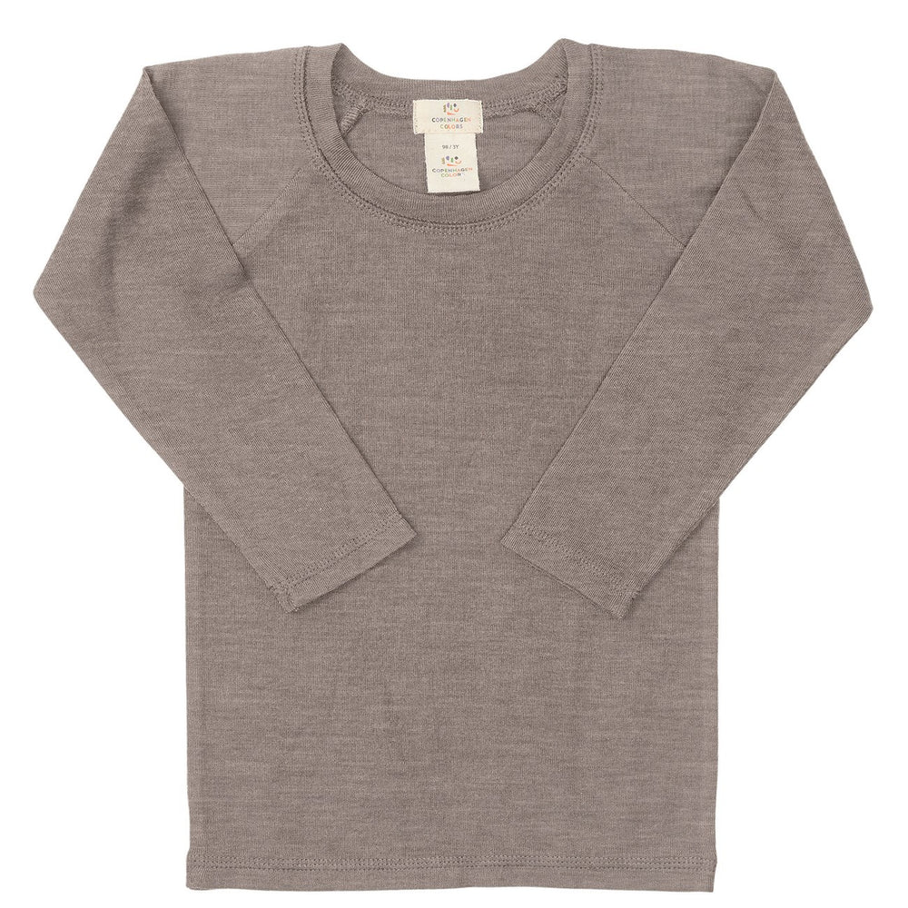 Køb COPENHAGEN COLORS Natural Melange Merino Light Strikket bluse