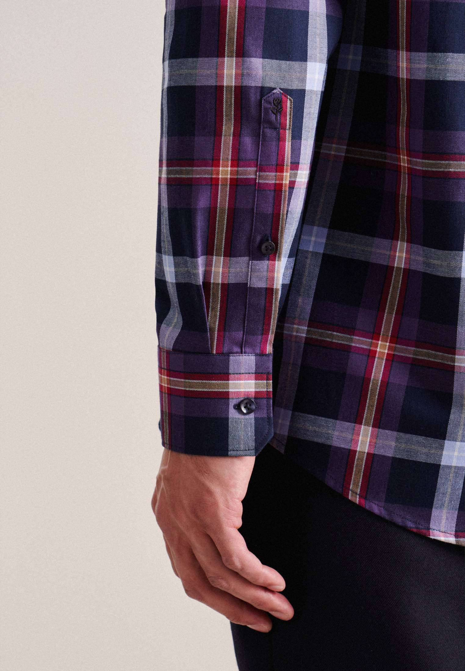 Seidensticker| Herren Flanellhemd Regular