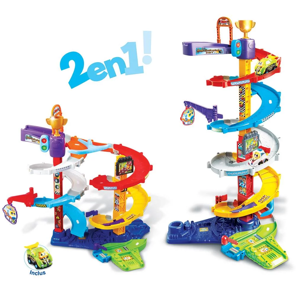 TUT TUT BOLIDES - MÉGA CIRCUIT SPIRALES 2 EN 1