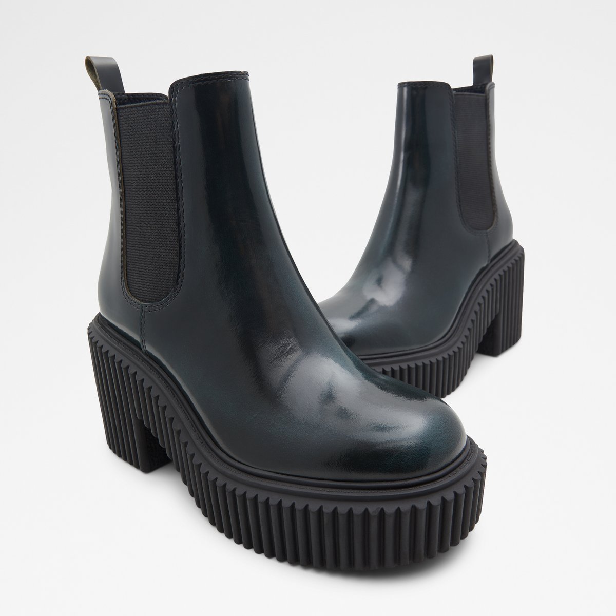 Upgrade Dark Green Women Chelsea boots