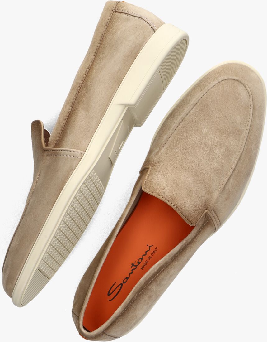 beige santoni instappers 18829 malibu