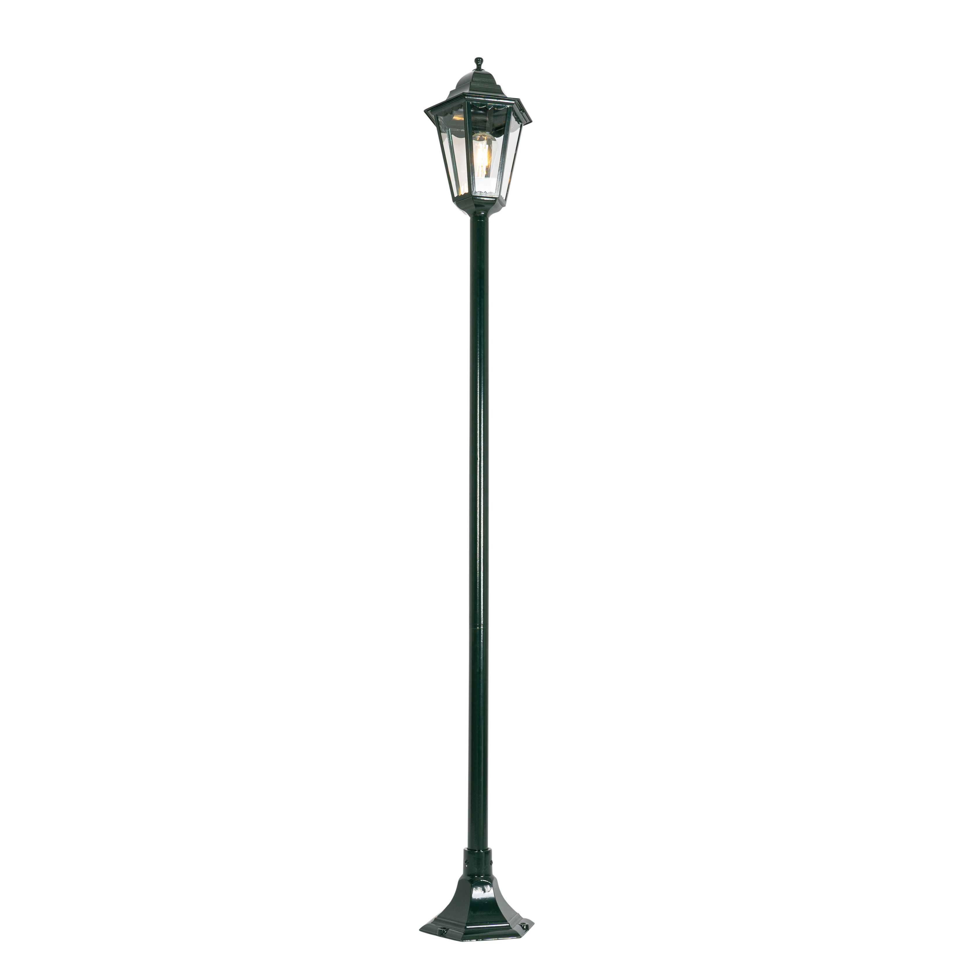Klassieke staande buitenlamp donker groen 170 cm IP44 - New Orleans