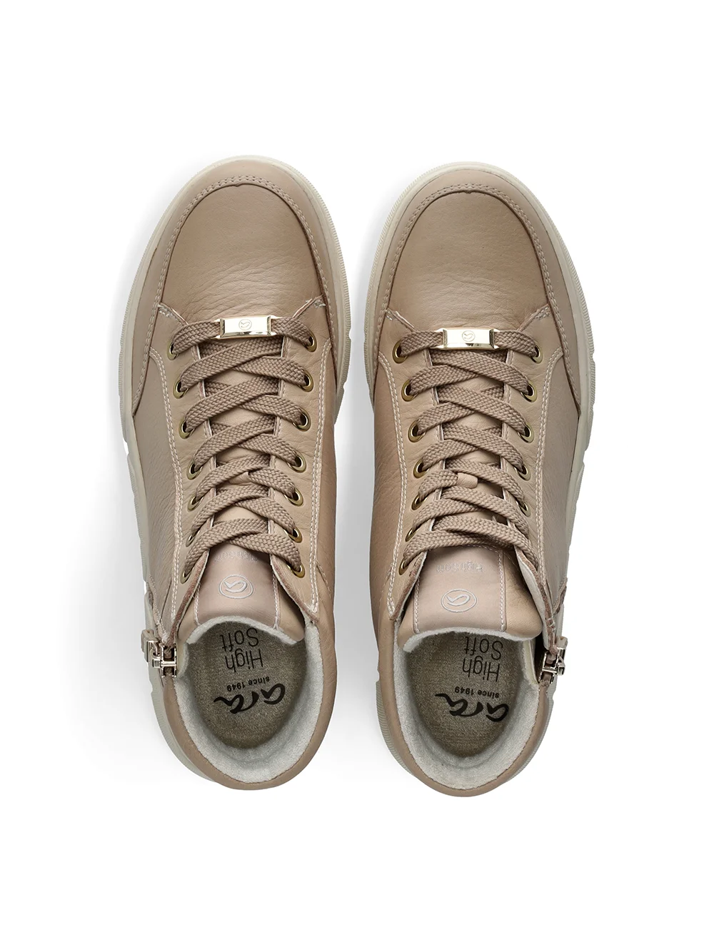 Hightop Sneaker Rom-Sport sand