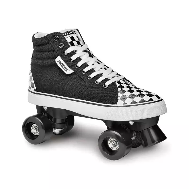 Roller quad ROCES ollie noir/blanc à damier