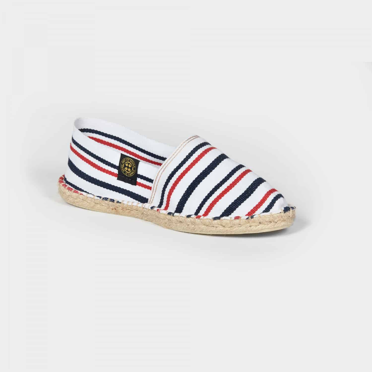 LA 1900 - Espadrilles rayées | Rouge