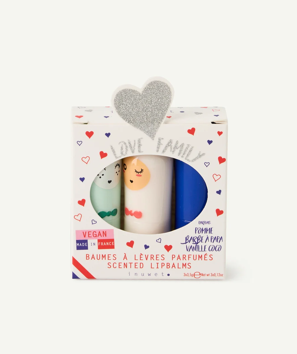 INUWETCOFFRET BEAUMES À LÈVRES LOVE FAMILY