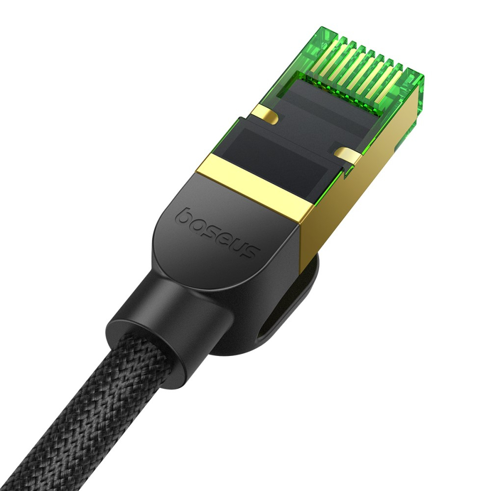 (5m) 40 Gigabit CAT 8 Ethernet LAN RJ45 Nylon Netzwerk Kabel (B0013320C111-05) - Schwarz