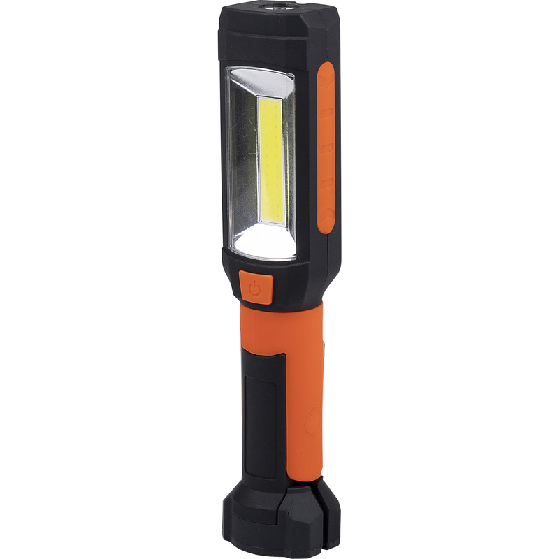 Smartwares LED werklamp op batterijen 3W(zijkant) 1W(bovenkant) 200lm 4000K