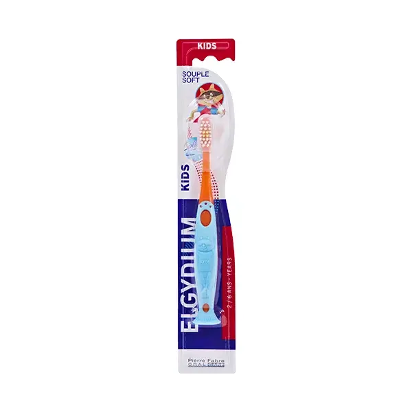 Elgydium Bébé & Enfant Brosse à Dents Kids 2-6 ans Souple