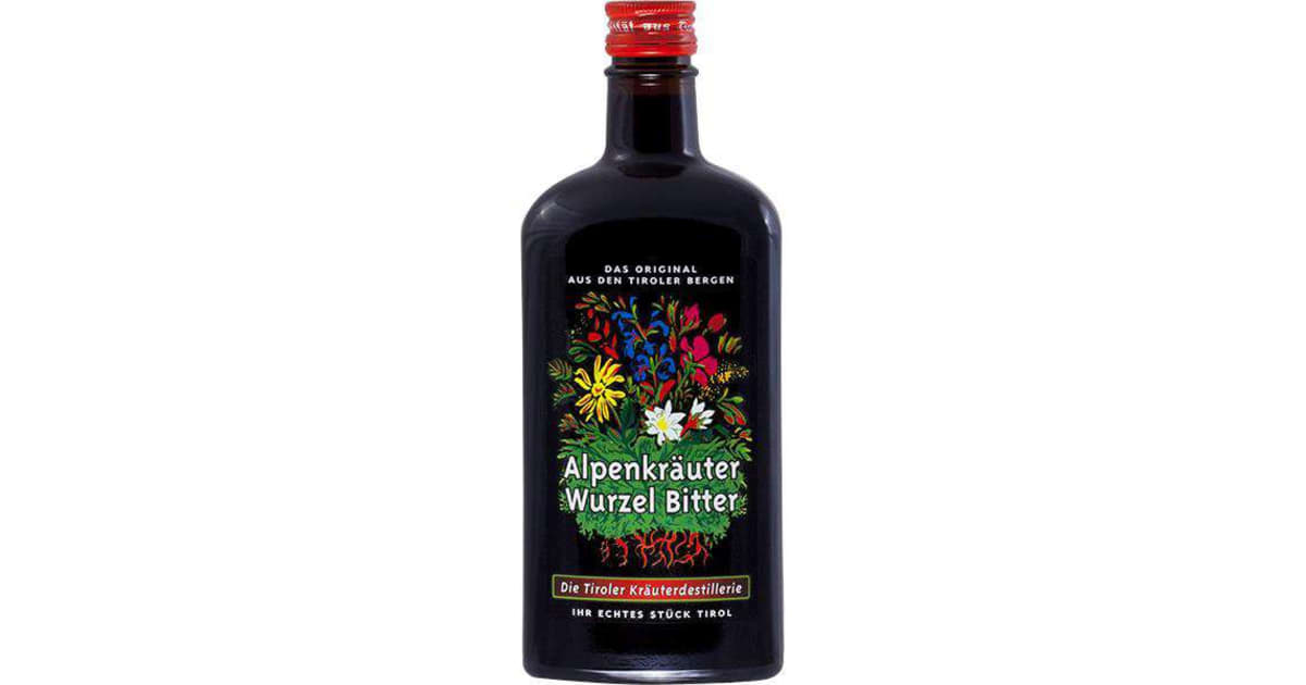 Die Tiroler Kräuterdestillerie Alpenkräuter Wurzel Bitter 25% (Einweg)