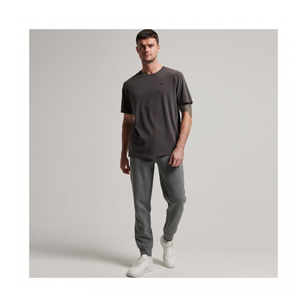 Superdry VINTAGE LOGO EMB - Jogging Homme charcoal grey marl