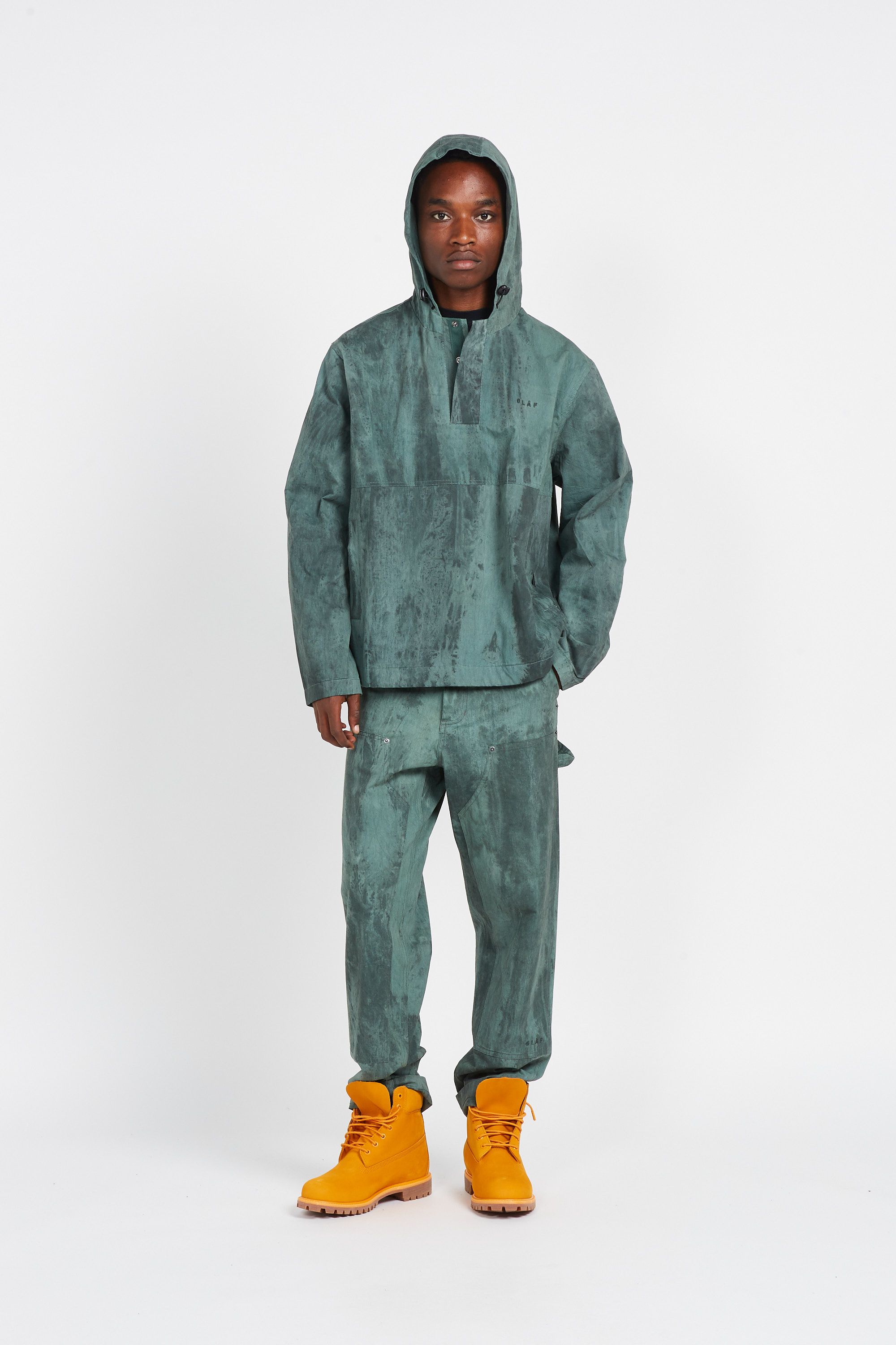 OLAF Veste OLAF GARMENT DYED ANORAK Vert