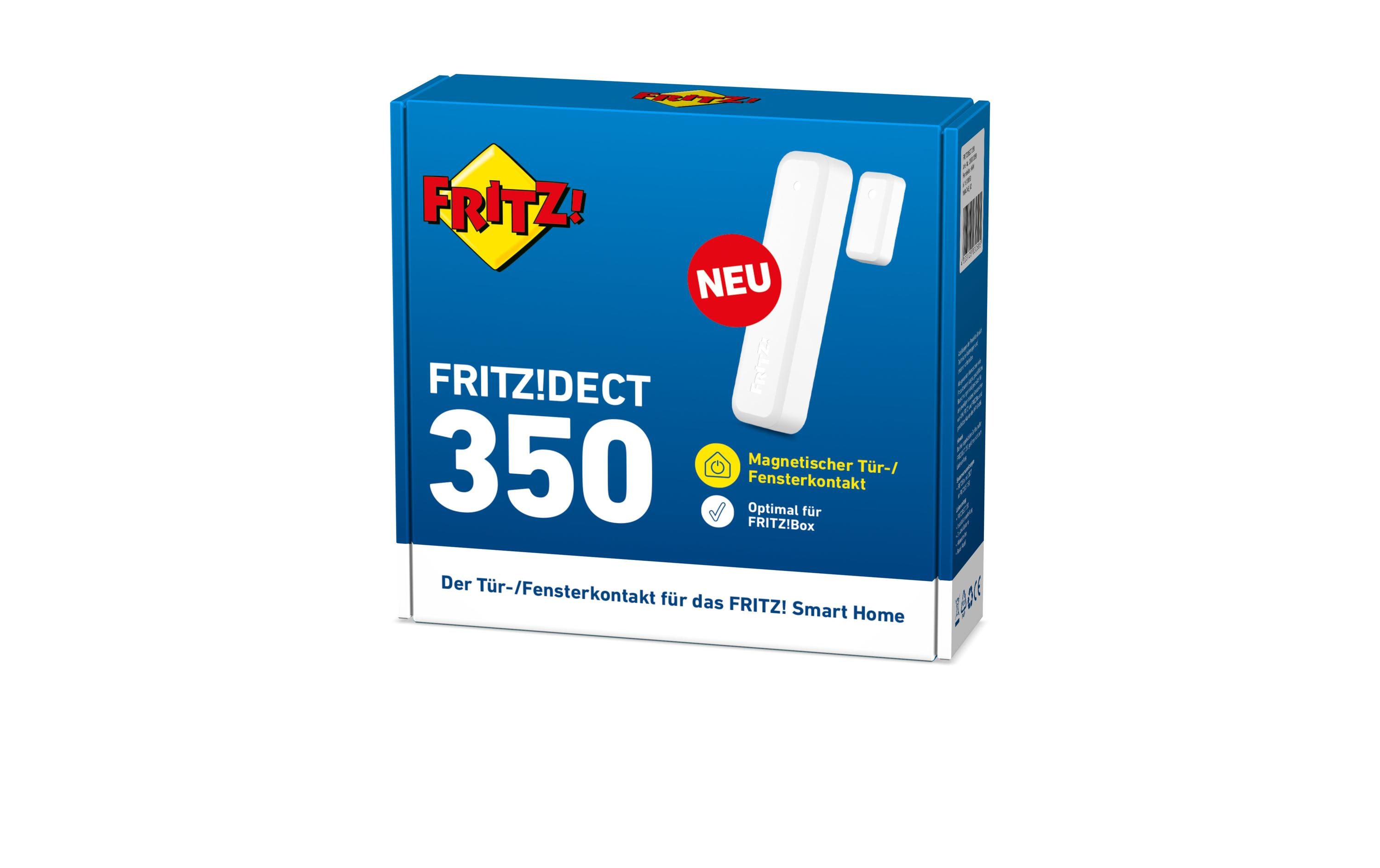 Funk-Fenster- und Türkontakt FRITZ!DECT 350Der Tür-/Fensterkontakt für das FRITZ! Smart Home