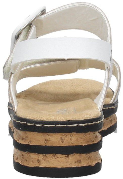 Rieker Sandalen Plat wit