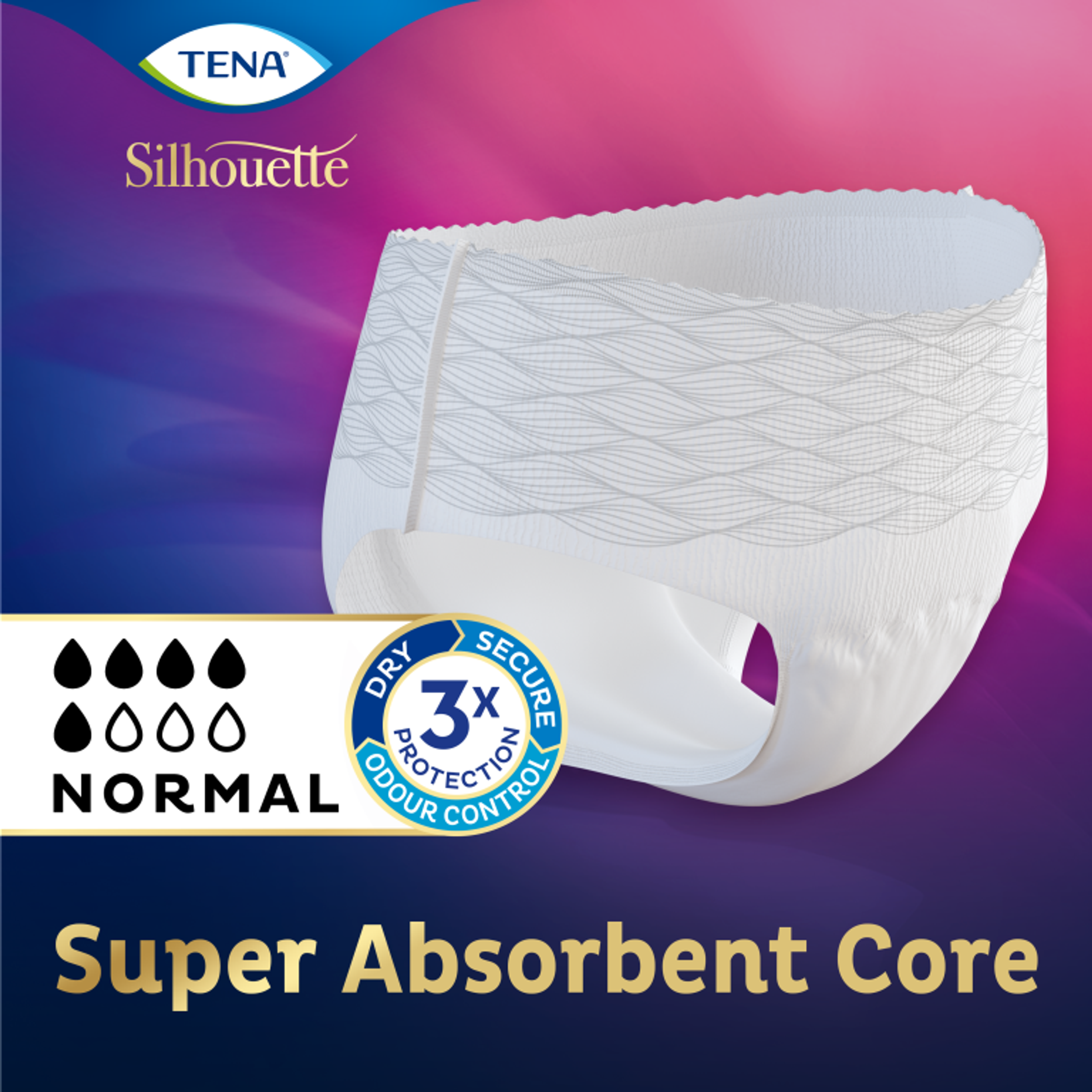 Tena Silhouette Plus Blanc – Lage Taille L (10 stuks)