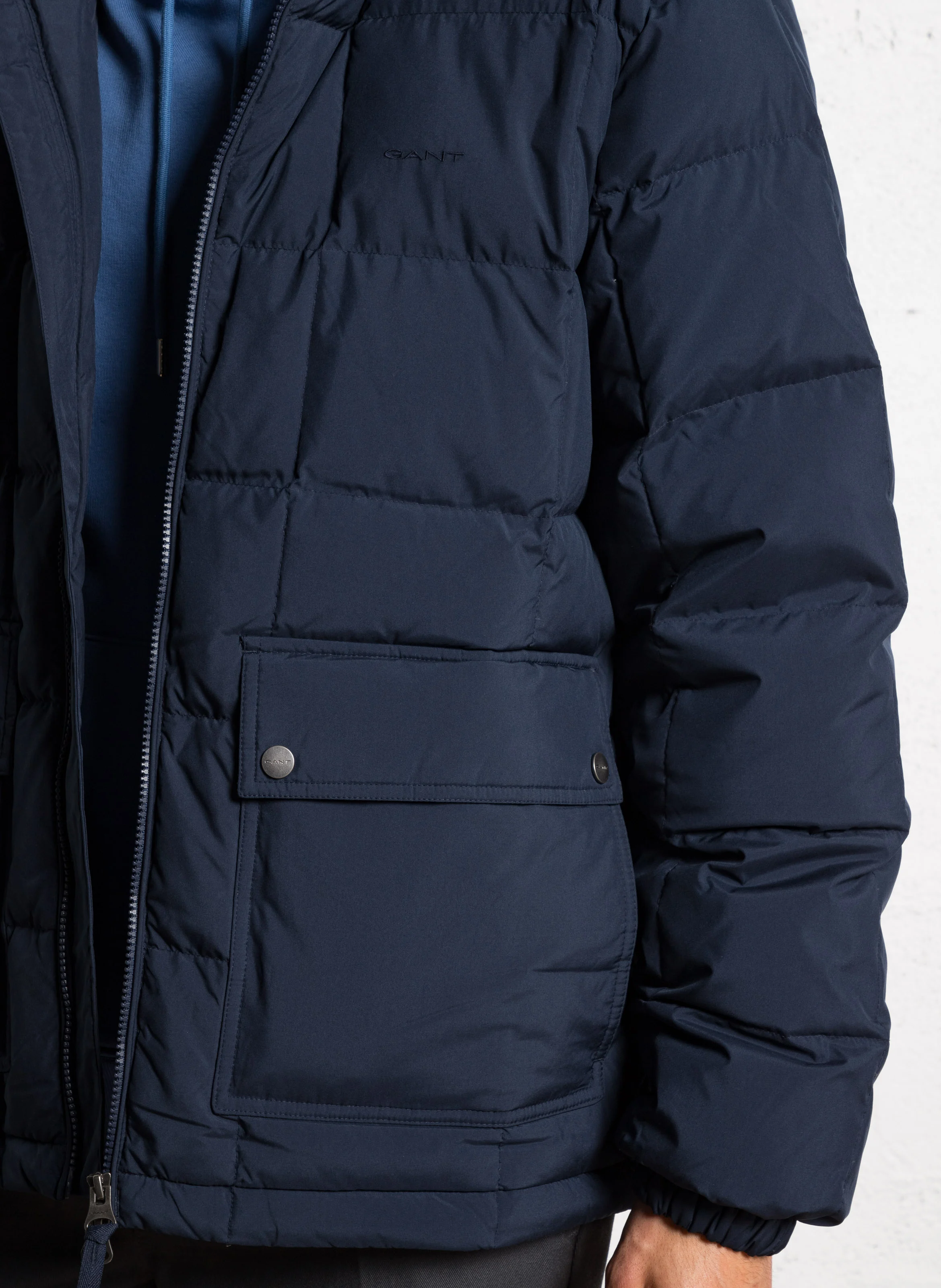 Doudoune oversize matelassée | Bleu