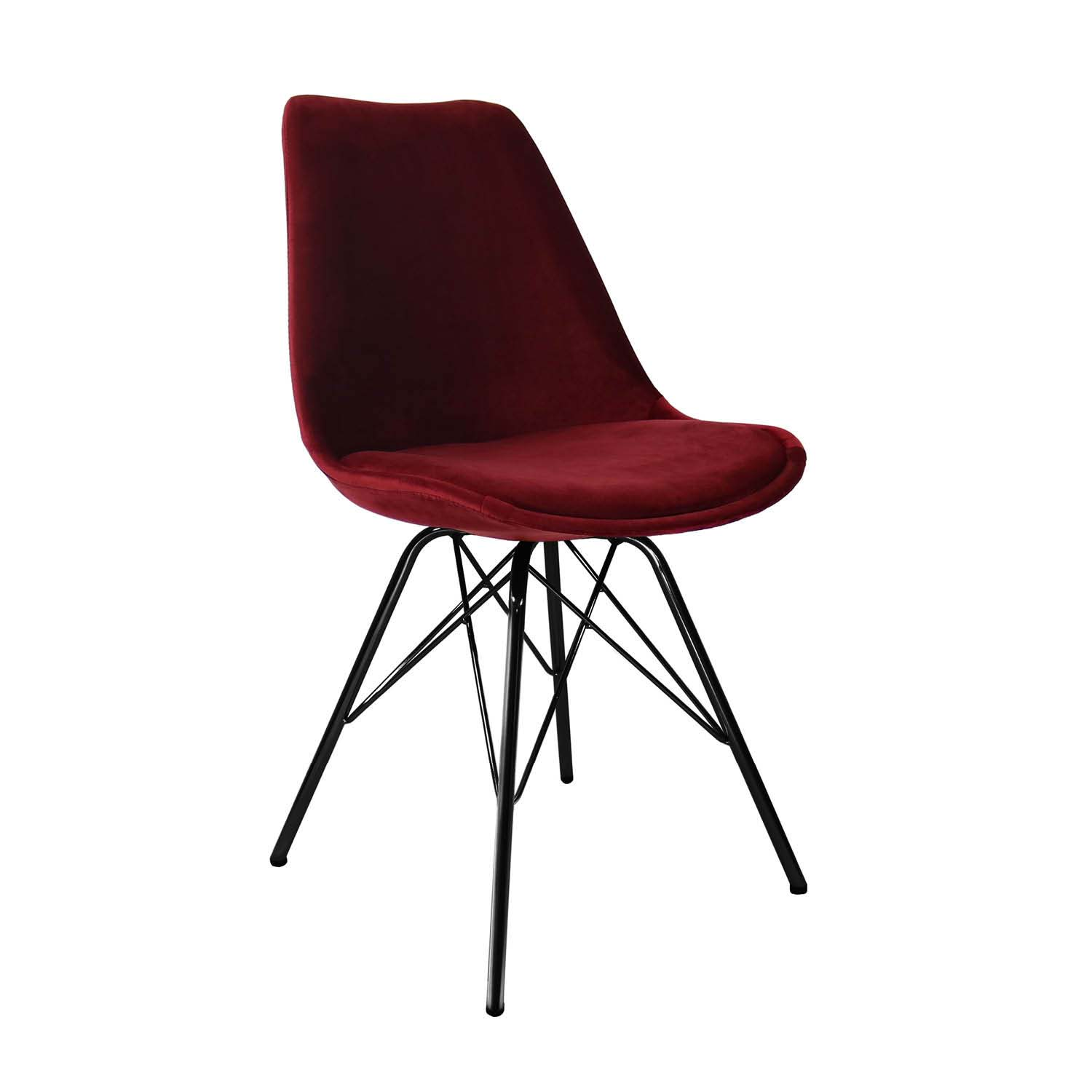 Kick kuipstoel - Velvet rood BL