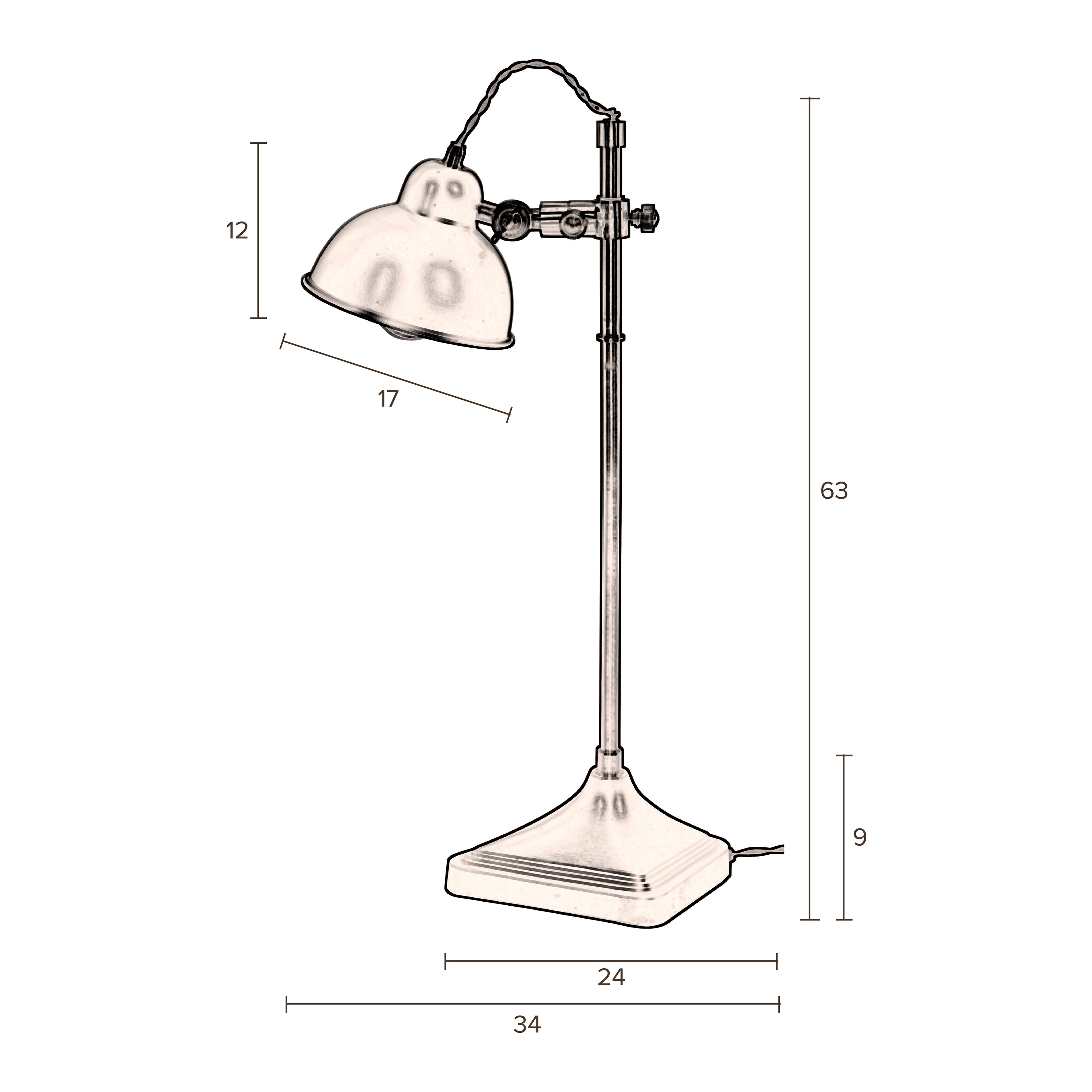 Dutchbone Todd Bureaulamp