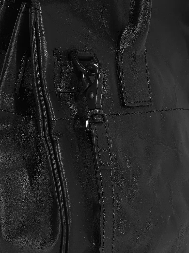 DUREN Ledertasche - Henkeltasche THE MAN  schwarz
