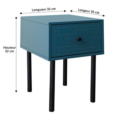Chevet bleu