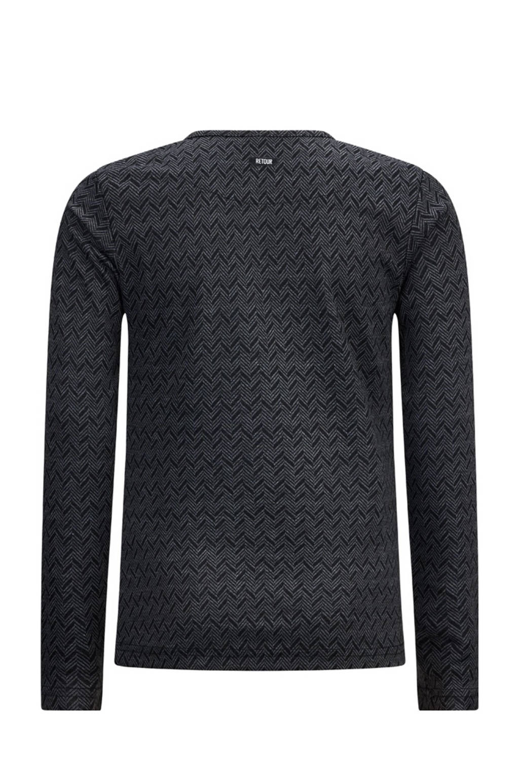 Retour Jeans longsleeve Roxy met all over print zwart