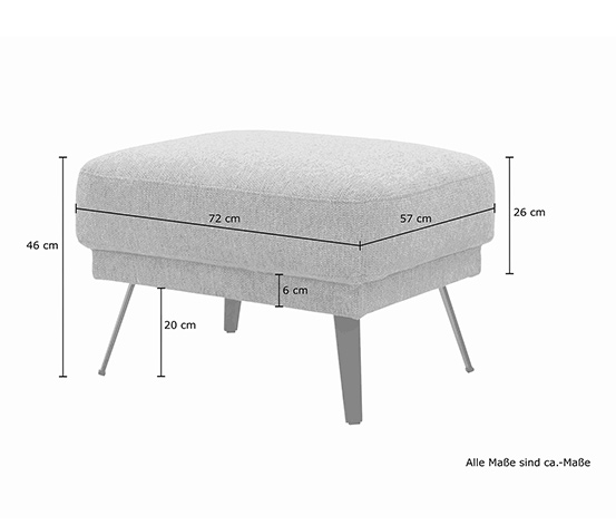 DOMO collection Hocker »Toledo«, anthrazit