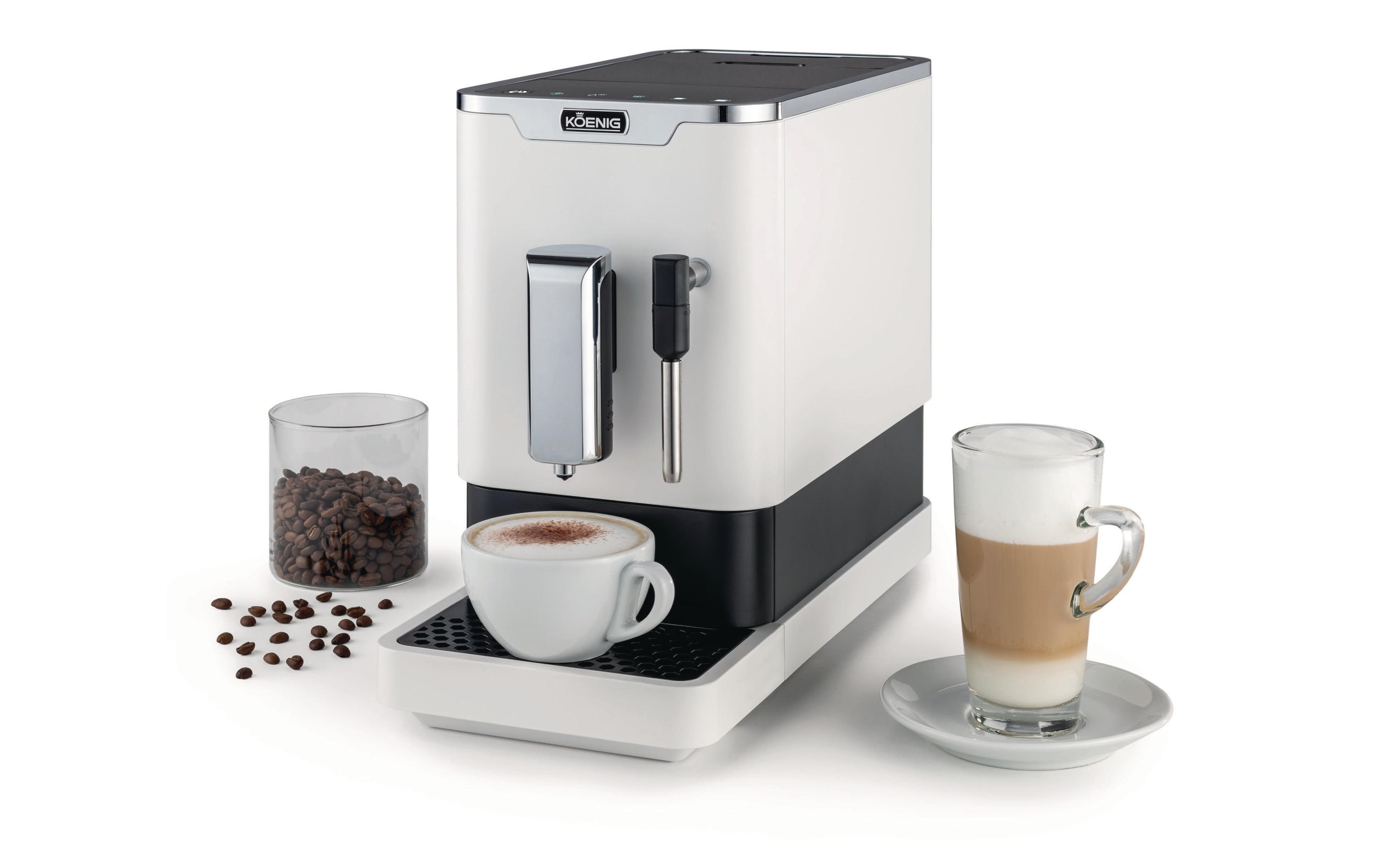 Kaffeevollautomat Finessa Milk Weiss, Schwarz<br>Kompakter Kaffeevollautomat