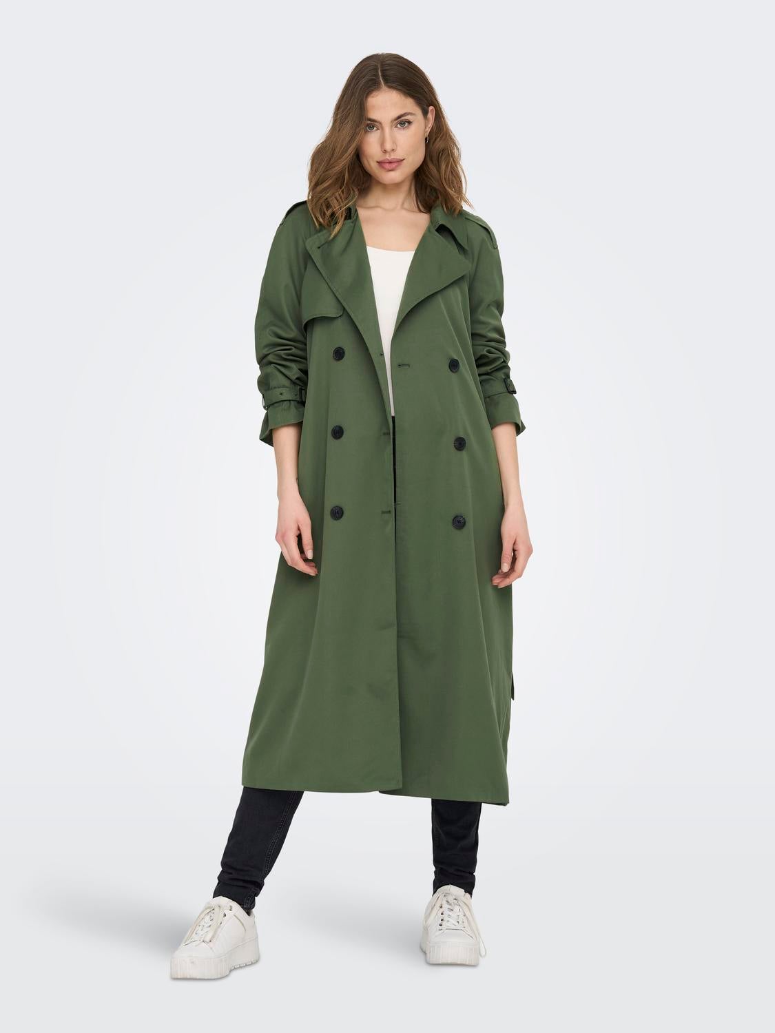 ONLCHLOE Trenchcoat Four Leaf Clover