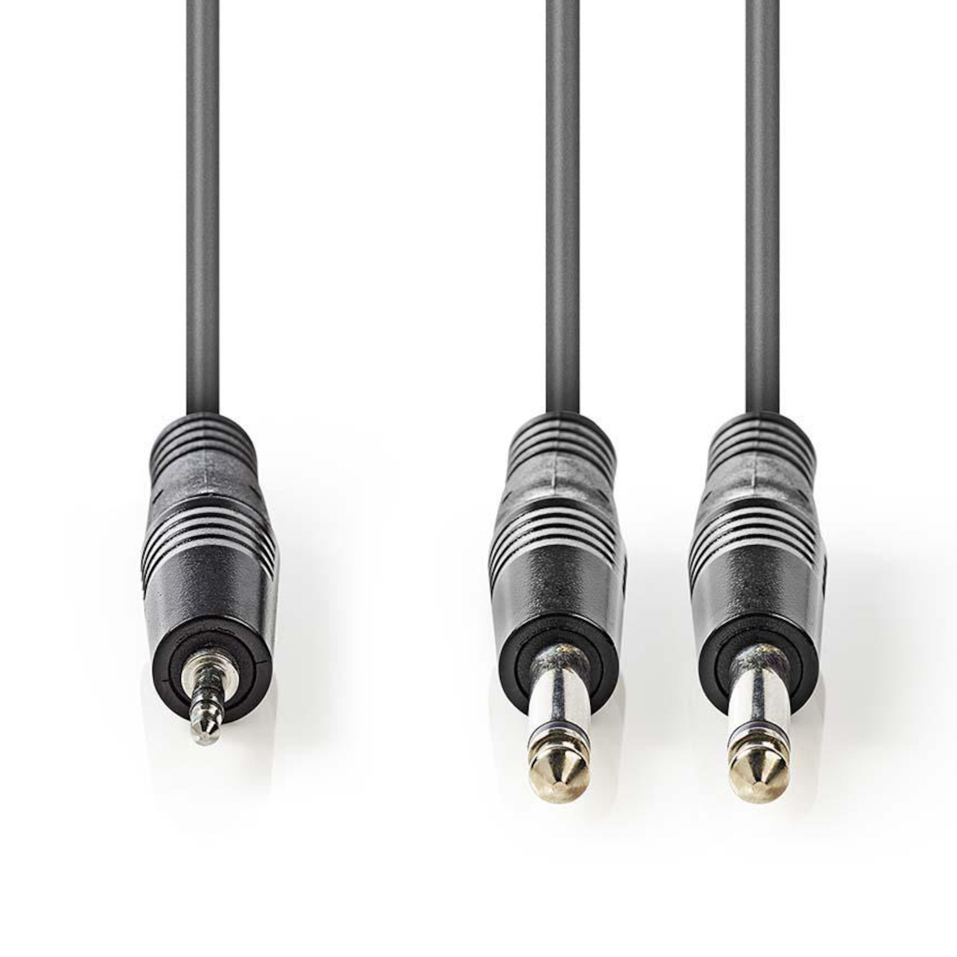 Adapterkabel 2x 6,3 mm til 3,5 mm - Stereo 1,5 m