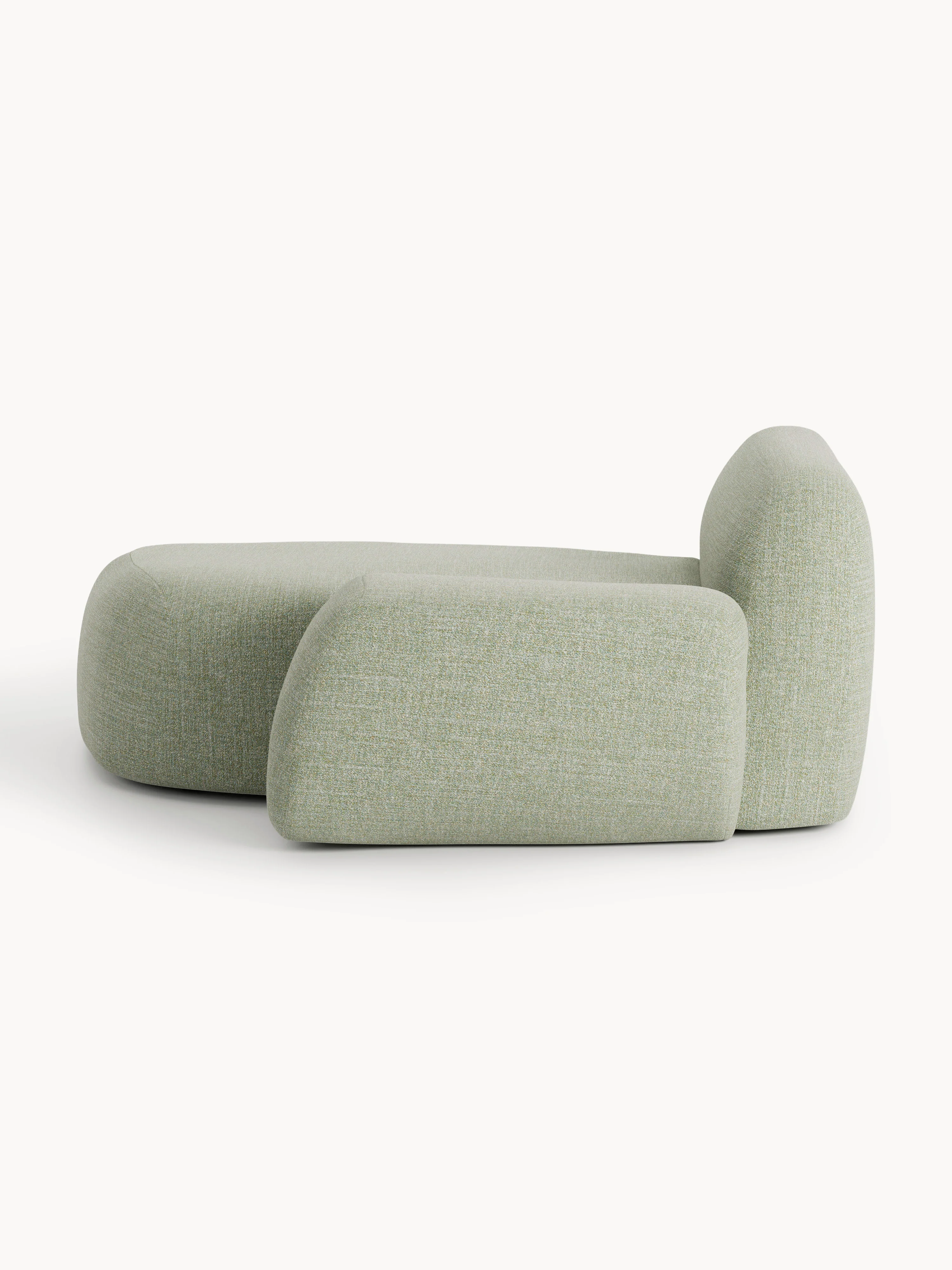 Bouclé hoekmodule Wolke