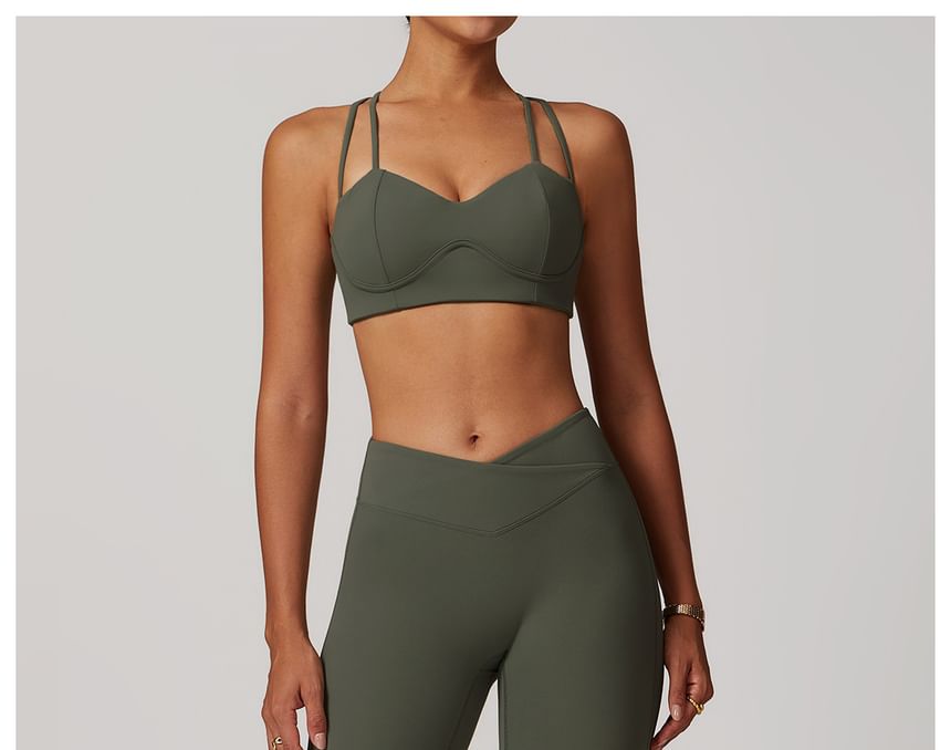 Skinniano - Laag uitlopende yogabroek met effen taille