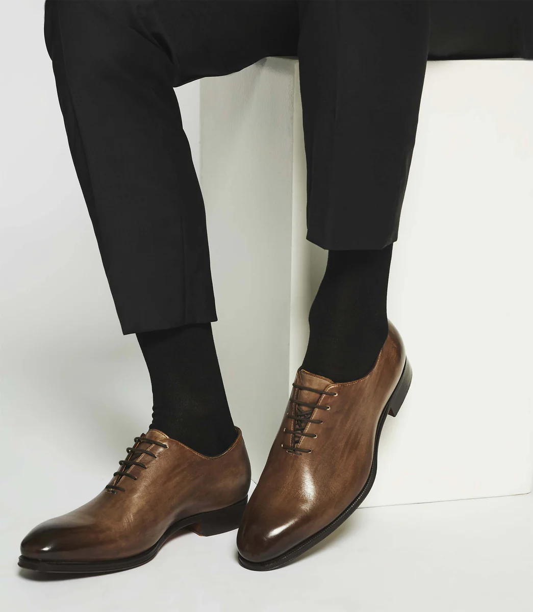 Richelieu en cuir marron corde EDMONDO