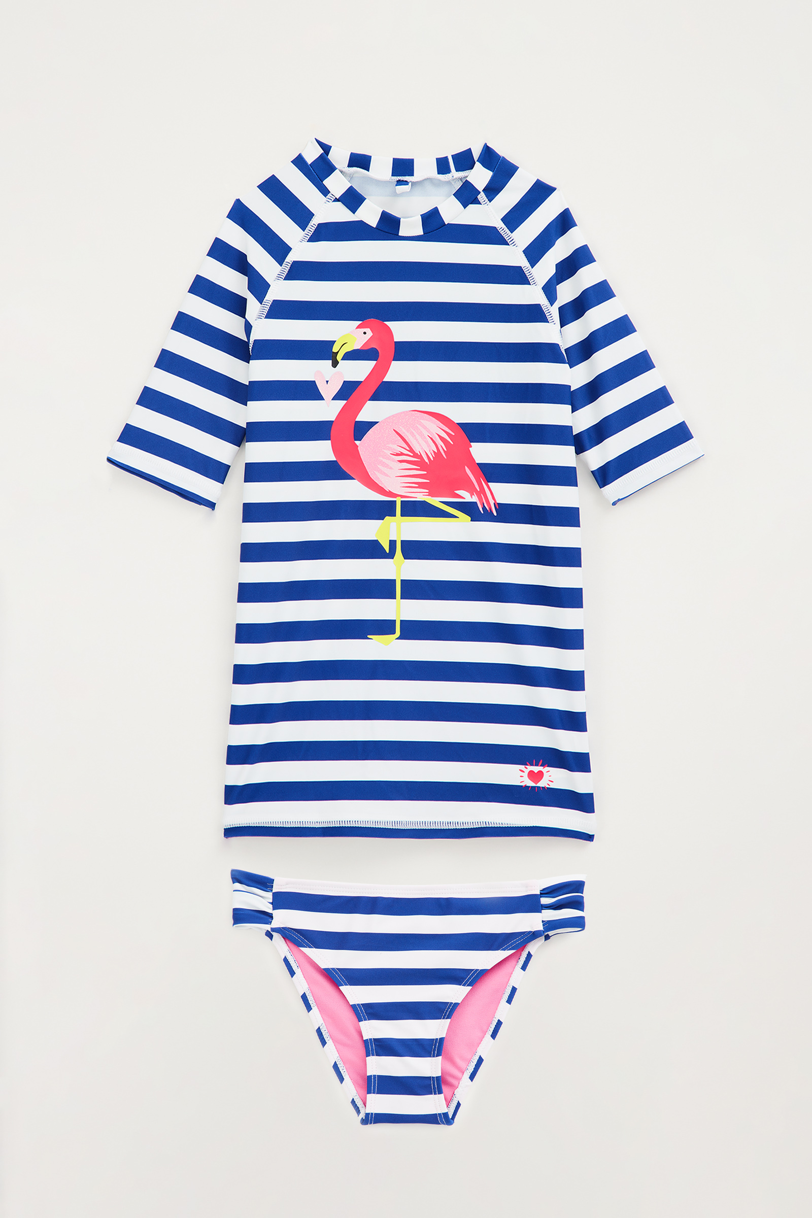 Meisjes UV bikiniset met dessin WE Fashion Marineblauw