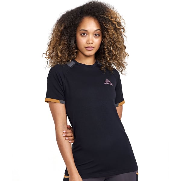 T-shirt running CRAFT PRO TRAIL FUSEKNIT SS TEE W SLATE-DESERT