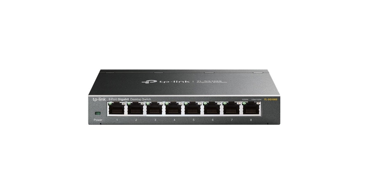 TP-LinkTL-SG108S switch  (Zwart)