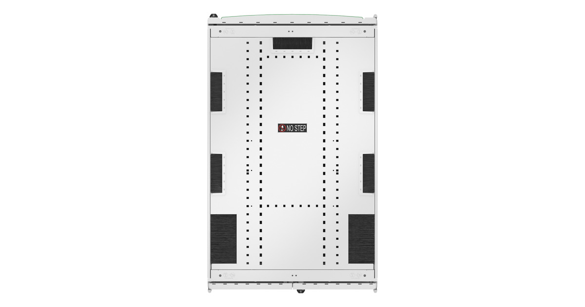 APCNetShelter SX AR3358W2, Gen 2, 52U server rack  (Wit/groen, 2436H x 750B x 1200D mm, met zijkanten)